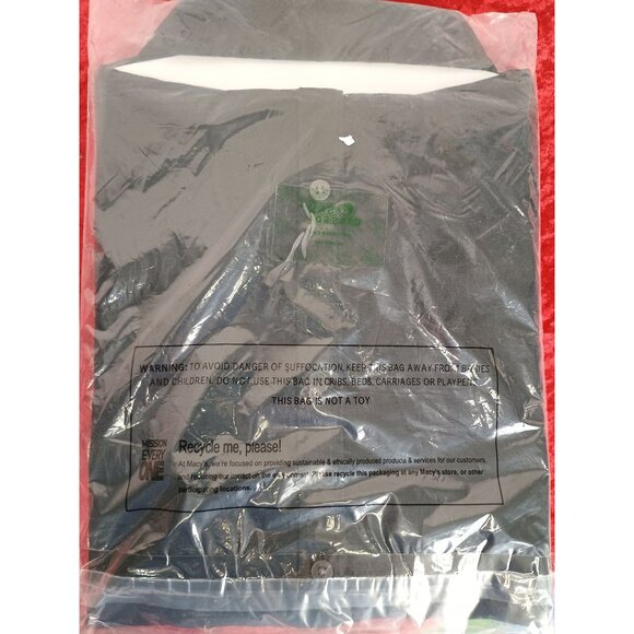 Alfani Mens Deep Black Button-Up Shirt XXL 100% Cotton Indonesia Made - Picture 2 of 6